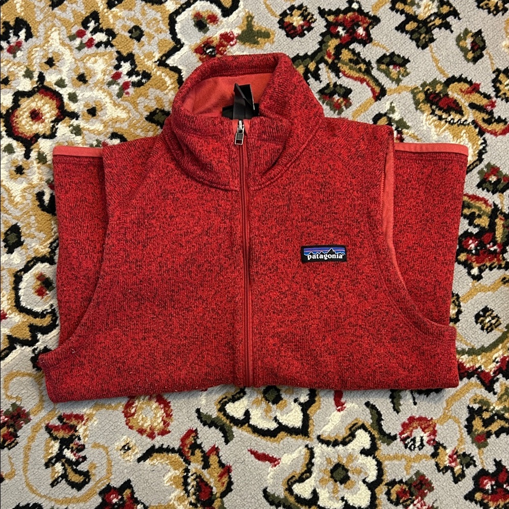 Patagonia Vibrant Red Zip-Up Vest